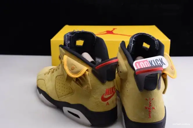 TRAVIS JORDAN 6 YELLOW CN1084-300 AIR SCOTT X 0706